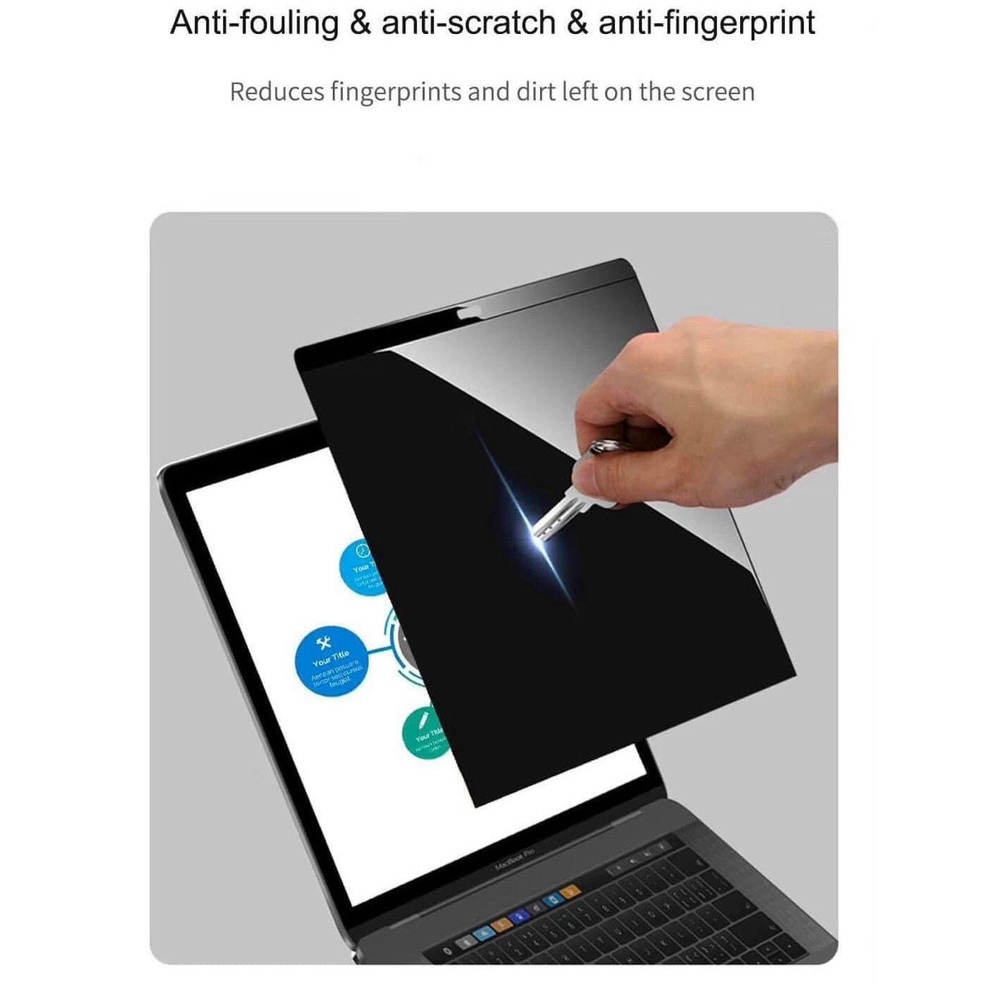 Miếng dán film Chống Nhìn Trộm WiWU cho MacBook Pro 14.2/MacBook Air 13.3/13pro