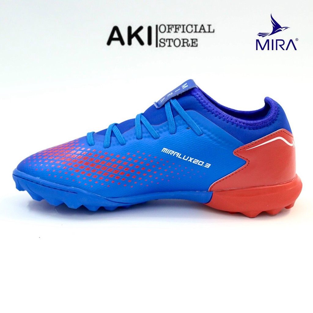 Giày đá bóng cỏ nhân tạo Mira Lux 20.3 Xanh Dương thể thao nam chính hãng cao cấp - LX002