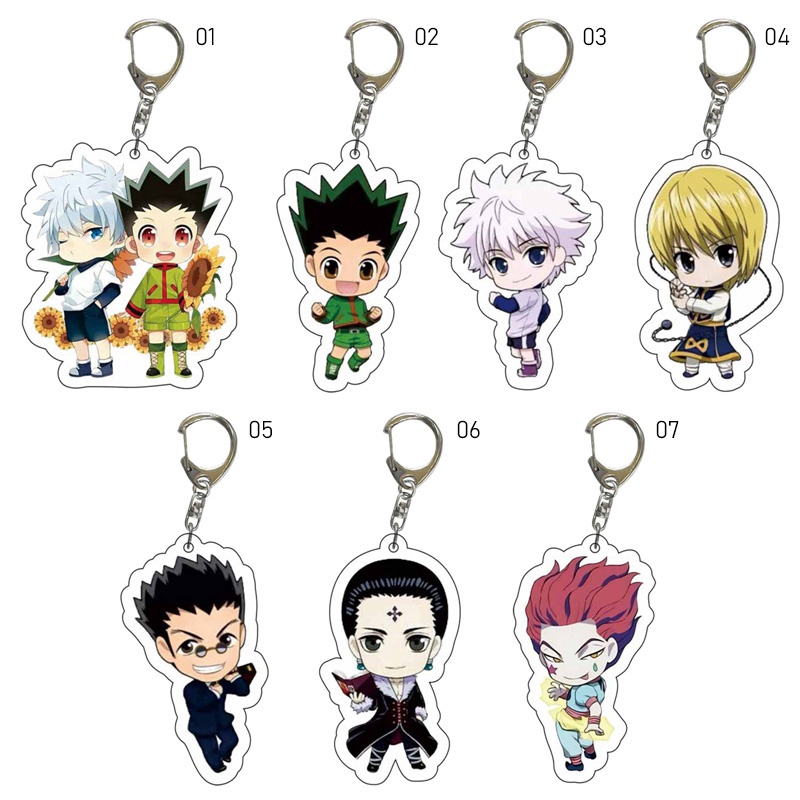 Tmdbyx Móc Khóa Hai Mặt Bằng Acrylic Họa Tiết Anime Hunter x Hunter Killua Zoldyck Kurapika
