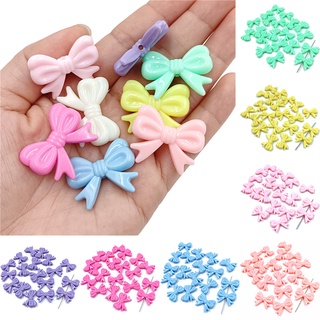 Set 10 Hạt Xâu Chuỗi Hình Nơ 23*29mm Làm Trang Sức Thủ Công