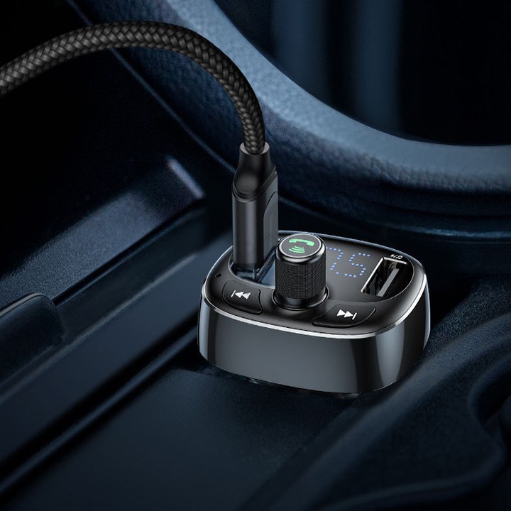 Tẩu nghe nhạc trên ô tô, xe hơi Bluetooth V4.2 thương hiệu Baseus CCALL-TM01