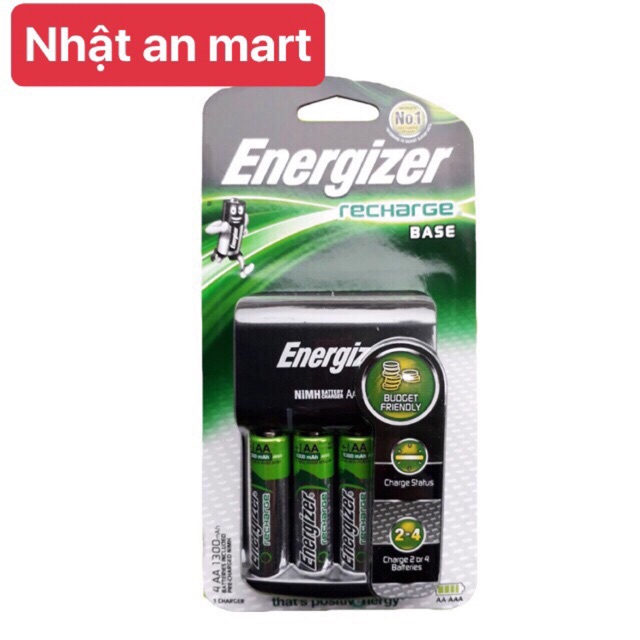 Máy sạc pin Enegizer CHVC4 kèm 4 pin AA 1300mAh