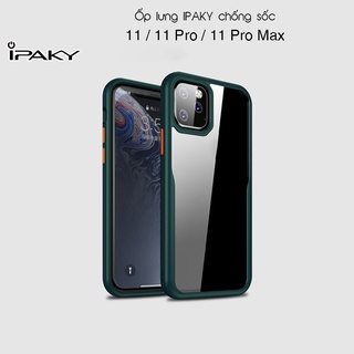 [Hỏa Tốc HCM] Ốp lưng IPAKY iPhone 11 / 11 Pro / 11 Pro Max - Mặt lưng Trong, Viền Màu