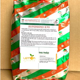 Bột giòn dai Superbind K70 Đức tạo kết dính, giòn dai, chuyên dùng cho giò chả, lạp xưởng, cá viên, xúc xích