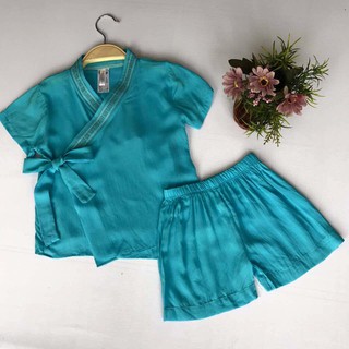 Bộ Yukata lanh Thái cực nhẹ cực mát