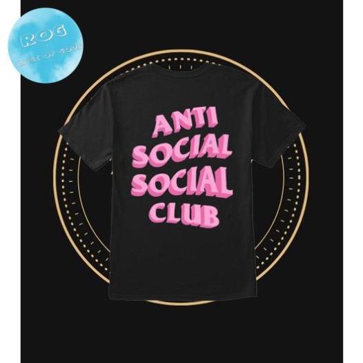[Premium] Áo thun Unisex Anti Social Soical Club Chữ Hồng