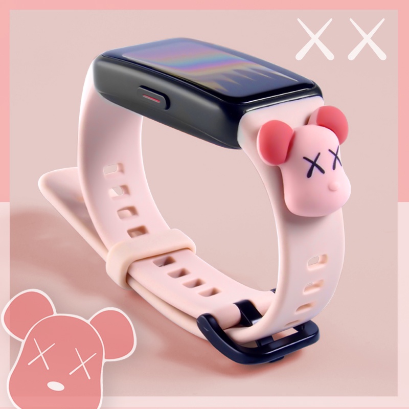Dây Đeo Silicone Thay Thế Cho Đồng Hồ Thông Minh Huawei Band 6 7 / Honor Band 6