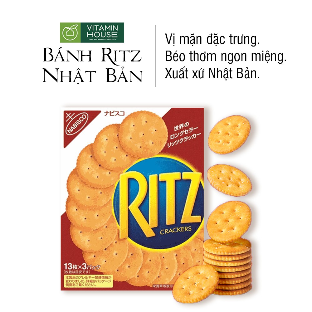 [VITAMIN HOUSE] Bánh Ritz hộp giấy lớn 247g