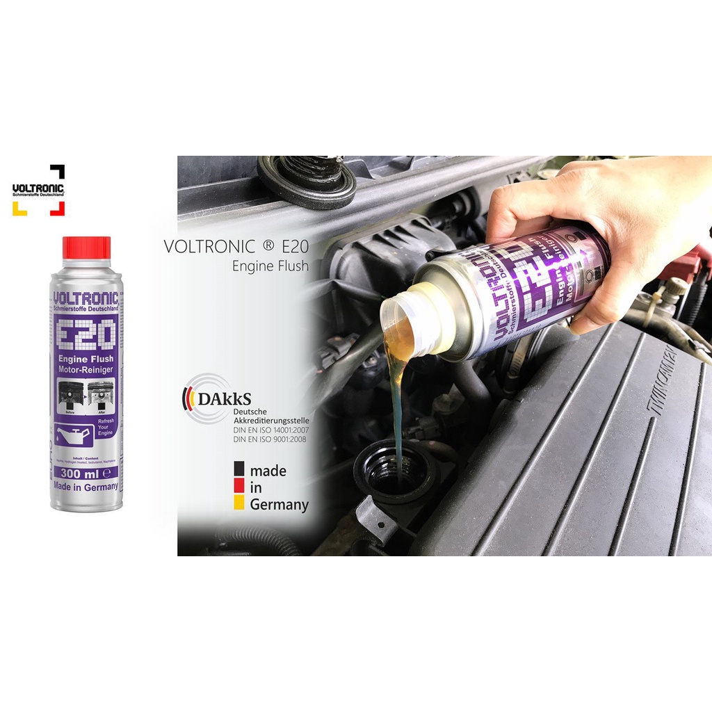 Dung dịch súc rửa động cơ VOLTRONIC E20 ENGINE FLUSH 1L