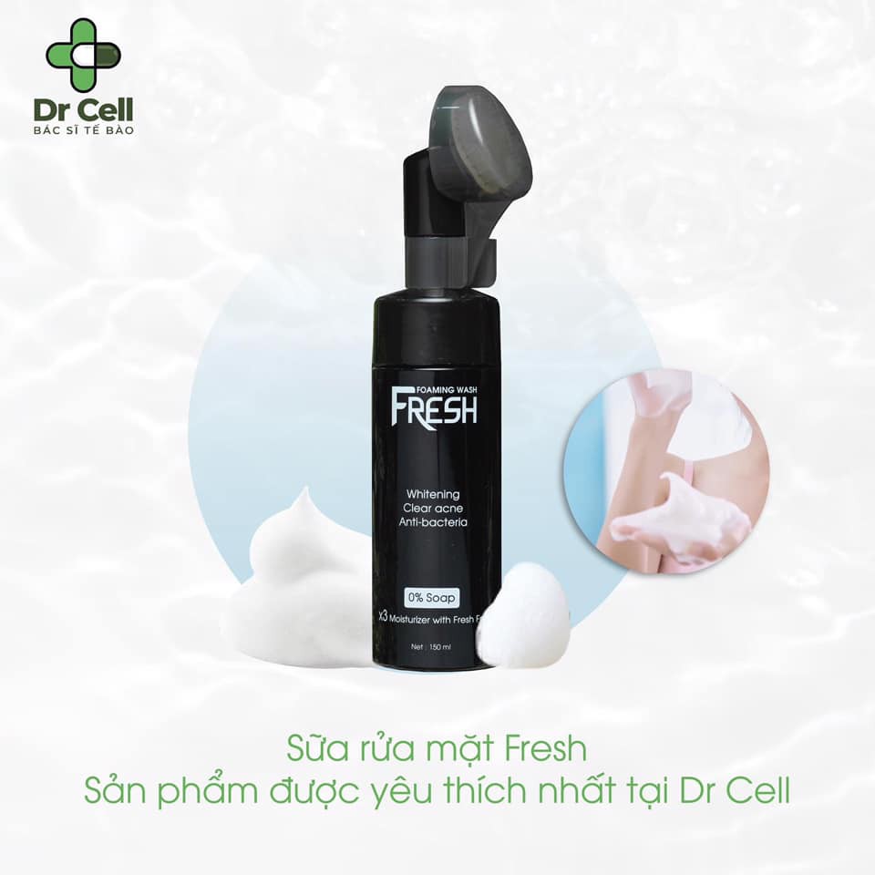 Sữa Rữa Mặt Fresh, Sữa Rữa Mặt Sạch Sâu, Dưỡng Ẩm, Set Khít Lỗ Chân Lông. Chính Hãng