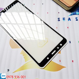 Bộ 2 kính cường lực 5D Samsung Galaxy A7 2018 - A750 full màn hình / kính cường lực Samsung A7 2018 tràn màn hình