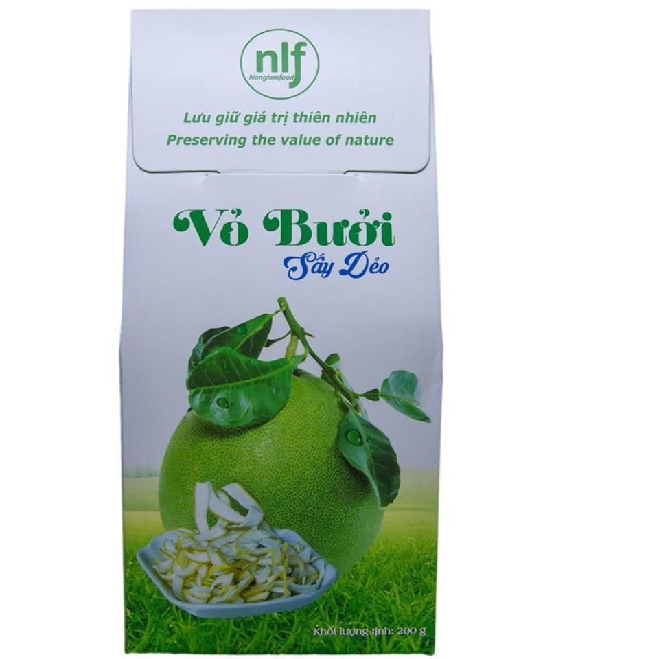 Mua 1 tặng 1 Mứt vỏ bưởi sấy dẻo Nông Lâm Food hộp 200gr