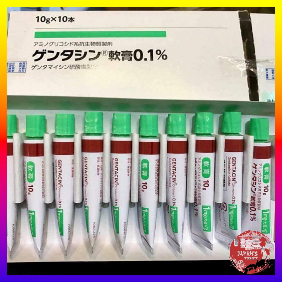 Kem bôi sẹo Gentamicin 10g Nhật Bản - Chuyên sẹo lồi, sẹo lõm, sẹo thâm lâu năm hiệu quả