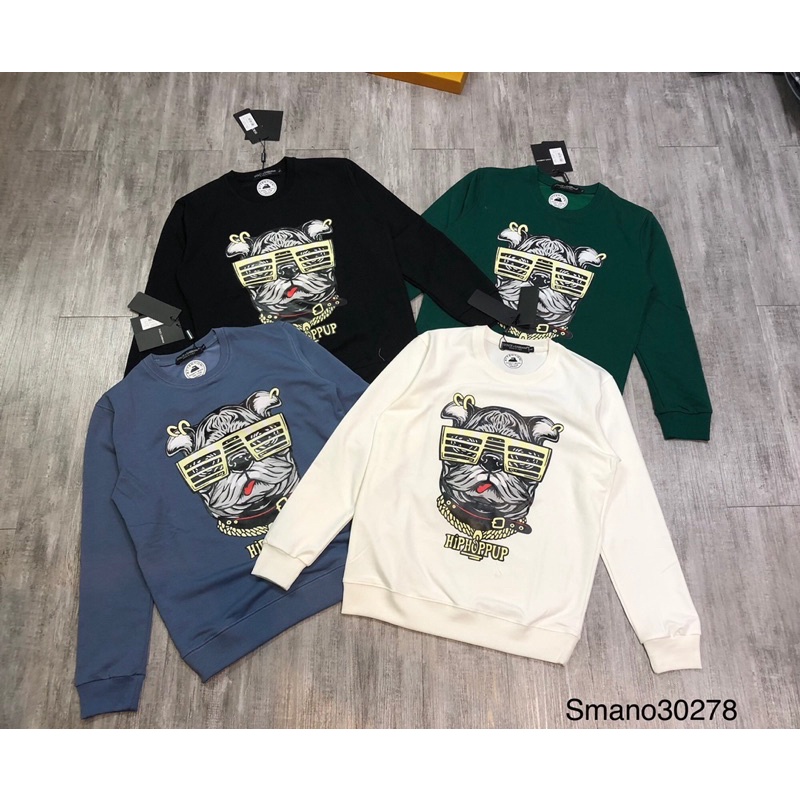 Áo Nỉ Nam Nữ Dài Tay In Hình Chó Doggy - Áo Nỉ Moschino Nam | BigBuy360 - bigbuy360.vn