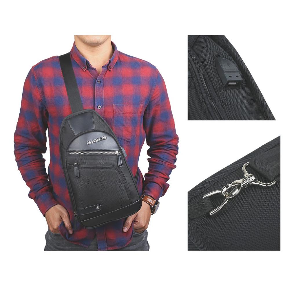 Chính Hãng SAKOS  Túi đeo chéo SAKOS IBAG JUVANIS bảo hành 5 năm | BigBuy360 - bigbuy360.vn