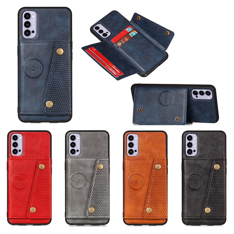 Ốp Điện Thoại Có Ngăn Đựng Thẻ Cho Oppo Reno4 5 4pro 5pro 5g Reno 5 Pro