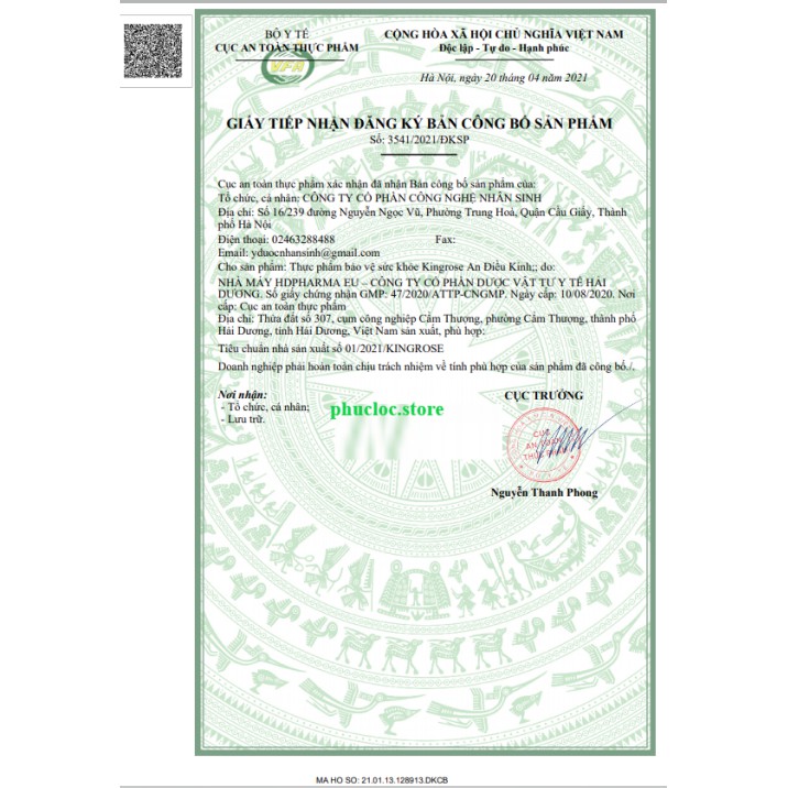 KingRose, an điều kinh lọ 60 viên king rose, giúp điều hòa kinh nguyệt, giảm đau bụng kinh