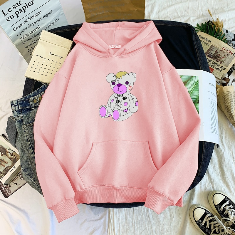 Áo hoodie chui đầu có mũ trùm đầu in chữ Dropship Lil Peep cho nam và nữ