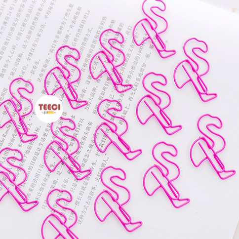 Kẹp Giấy Kim Loại Kẹp Đánh Dấu Vở Hình Chú Lợn Đáng Yêu D031