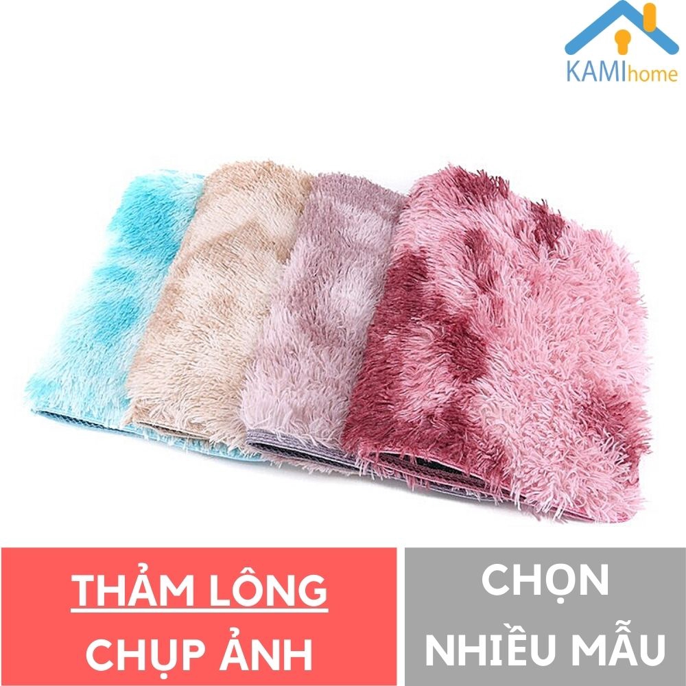 Thảm lông lau chùi chân trải sàn trang trí chụp ảnh Chữ nhật 58*40cm mã 27005