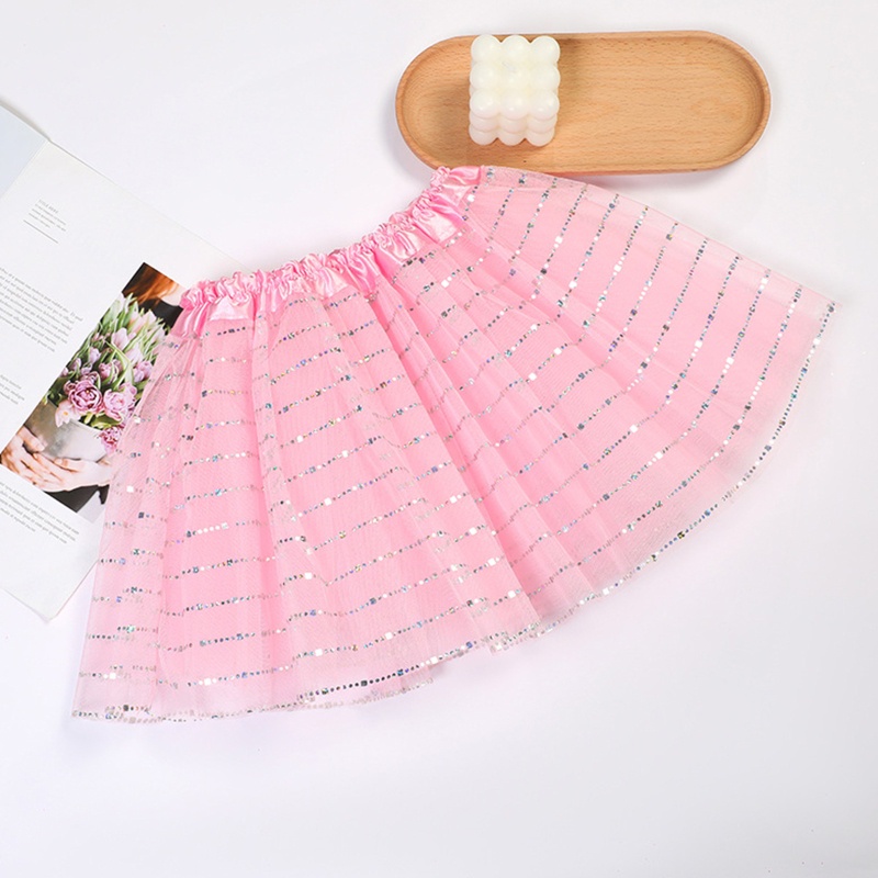 Chân Váy Xòe Tutu Nhiều Lớp Màu Cầu Vồng Xinh Xắn Cho Bé Gái