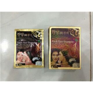 Combo 5 gói dầu gội đen tóc Black Hair Sampoo(Không bán tách combo)