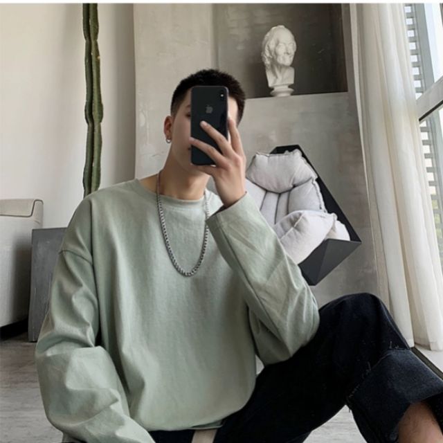 Áo thun tay dài Long sleeve tee form rộng nam nữ unisex | BigBuy360 - bigbuy360.vn