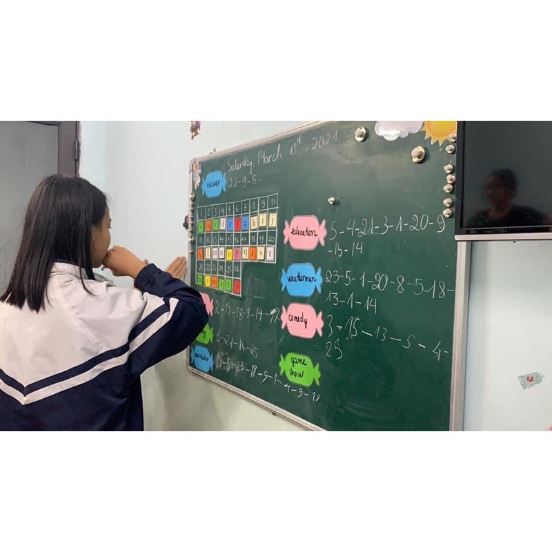 Set 5 thanh kẹo ép plastics sẵn nam châm - gíao cụ dạy học hấp dẫn