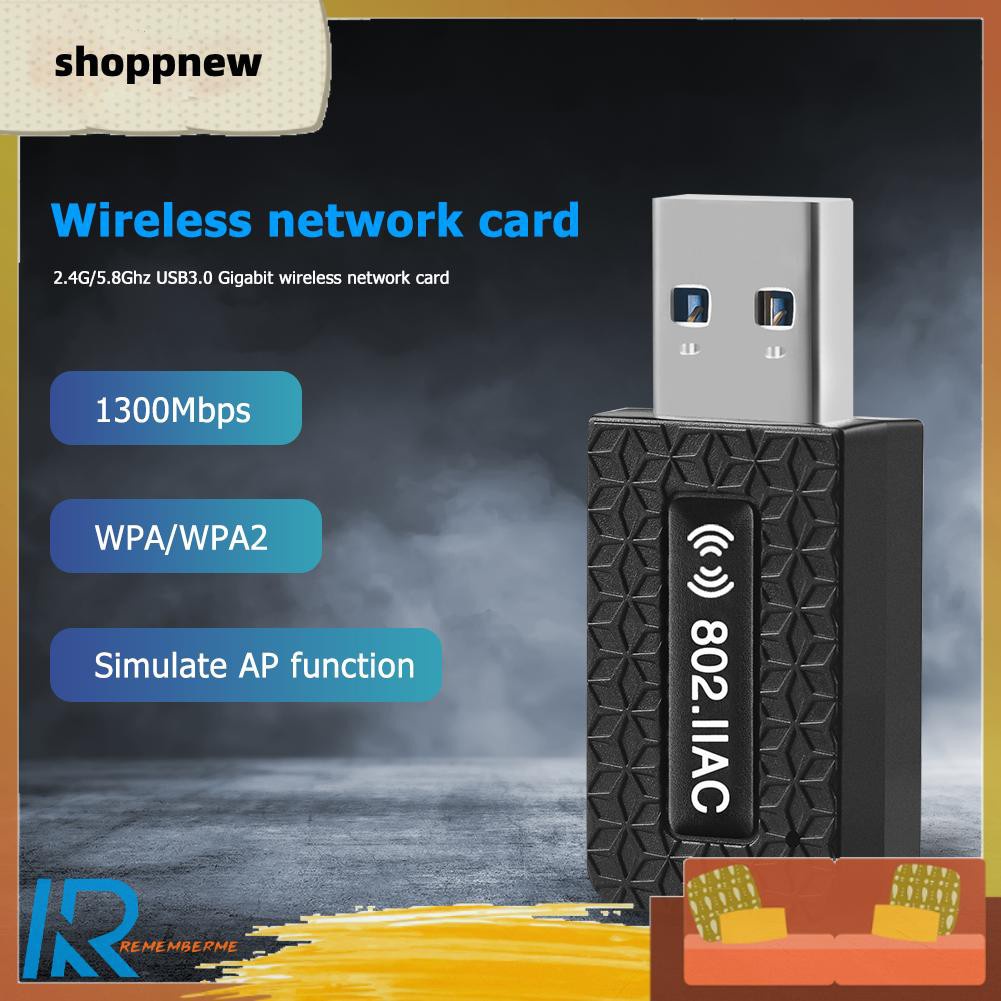 Usb 3.0 Wifi Dongle 1300m 2.4 + 5.8g | BigBuy360 - bigbuy360.vn