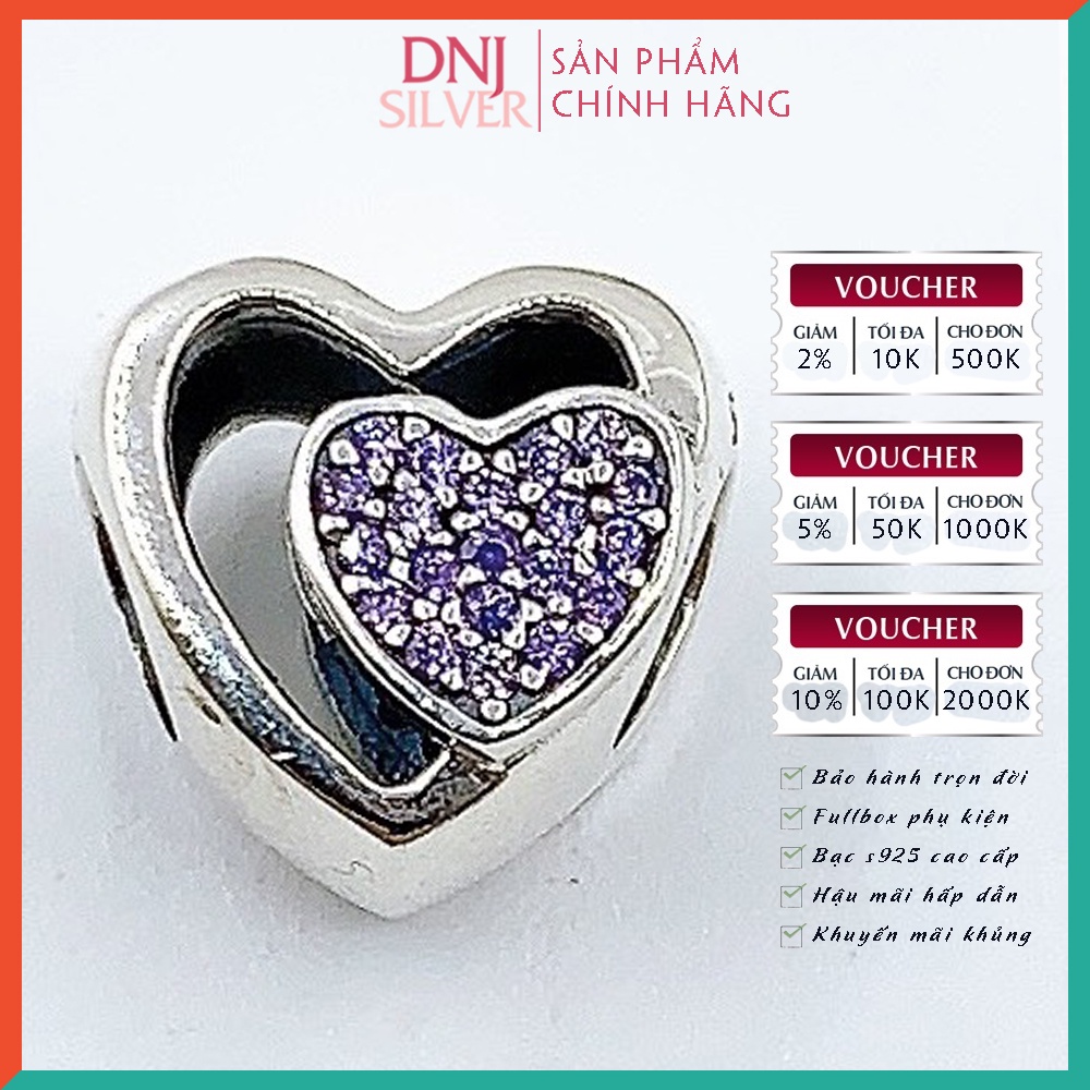 [Hàng cao cấp] Vòng tay bạc 925 cao cấp - Vòng tay charm bạc Young Forever, tuổi trẻ, nhiệt huyết và khát khao - DNB025