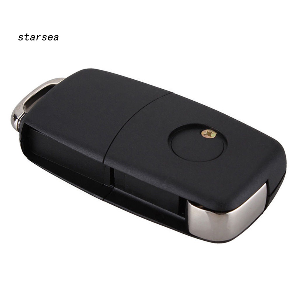 Vỏ Chìa Khóa Điều Khiển Từ Xa 3 Nút Gấp Được Cho Bora Passat Golf Polo Jetta