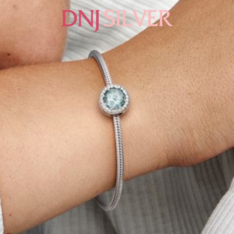 Charm bạc 925 cao cấp, hàng chuẩn bạc - Charm Sparkling Glacier Blue thích hợp để mix vòng tay charm - DN269