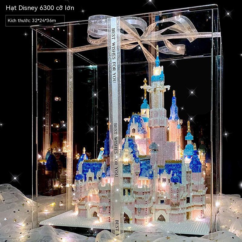 Tương thích Lego mini  Khu nhà  sân vườn Disney Lâu đài  tập hợp Đồ chơi Quà tặng