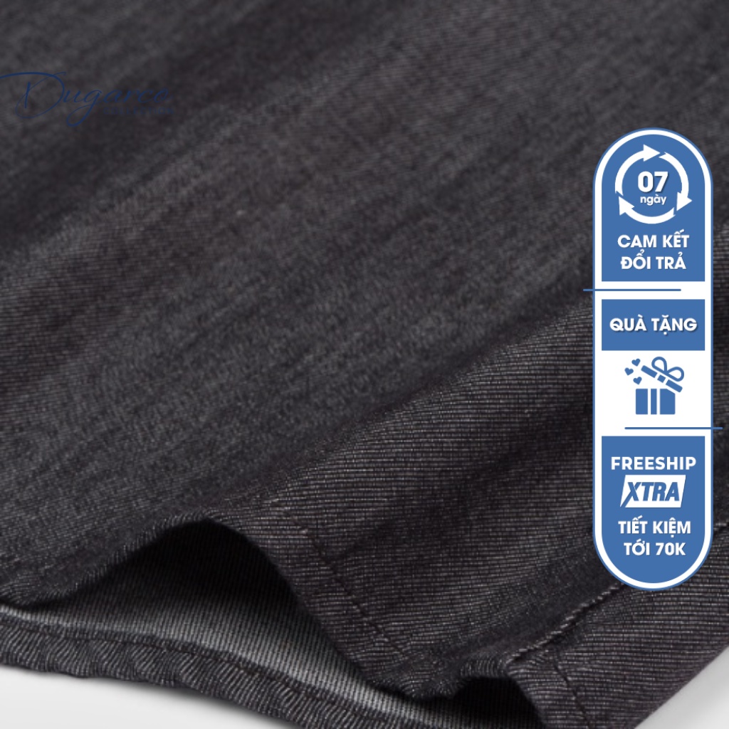 Áo sơ mi DUGARCO nam ngắn tay trơn dáng Regular fit, chất liệu cotton cao cấp 91SMS41046