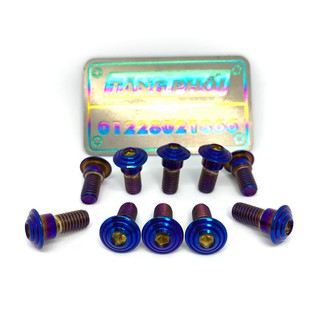 Ốc dĩa 8 ly 2 phân xi xanh đầu dù có gờ (M8*20) thông dụng tất cả dòng xe đi đĩa zin