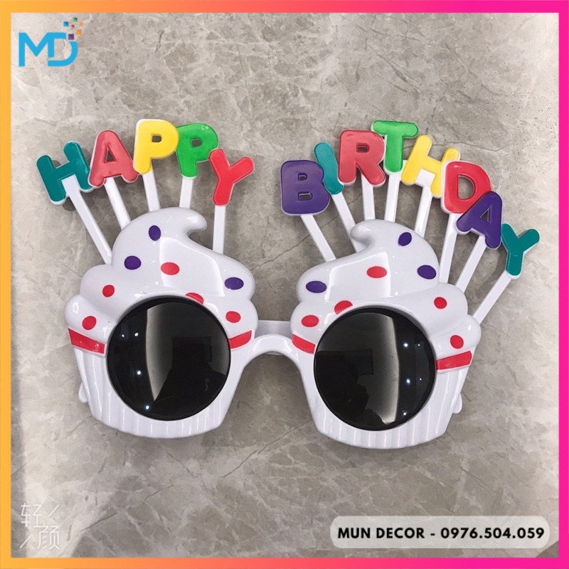 Kính Happy Birthday Mắt Kính Sinh Nhật Vui Nhộn