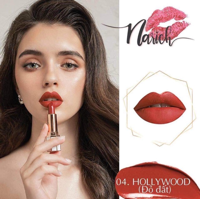 Narich lipstick - Son lụa mặt trời