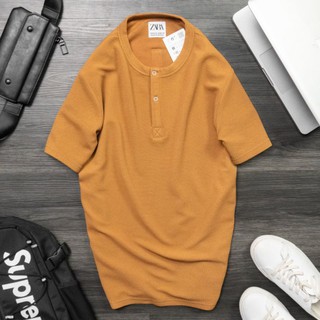 Áo Tshirt Henley đẹp lạ mắt