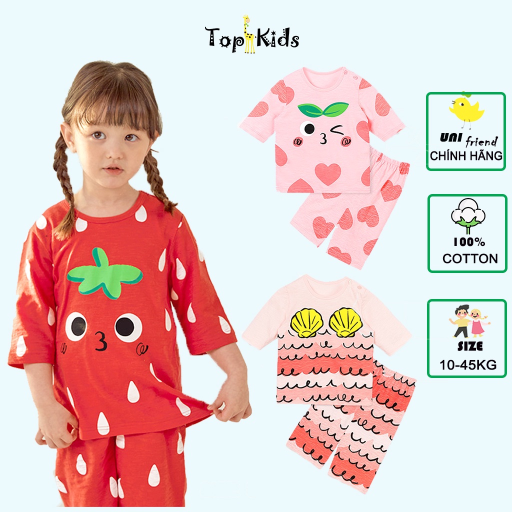 BỘ LỬNG CHO BÉ TRAI, BÉ GÁI, UNIFRIEND , COTTON 10-45KG