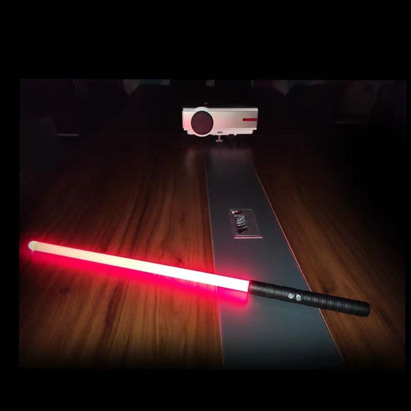 ✑✟♦Douyin lightsaber Star Wars lực lượng kim loại laser thanh kiếm ánh sáng thay đổi màu sắc âm đồ chơi quà tặng đạo cụ
