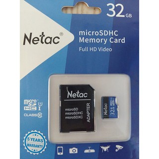 Thẻ nhớ Micro SD Netac 32GB Full HD