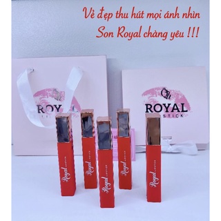 SON KEM LỲ ROYAL LIPSTICK 5 MÀU - Mềm Môi - An Toàn Cho Cả Bà Bầu -Hót nhất 2022