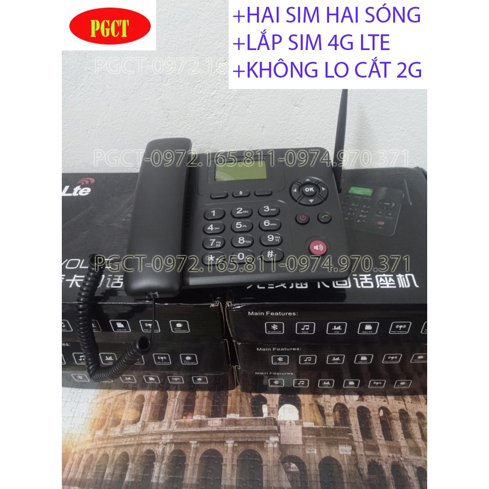 Điện thoại bàn cố dịnh không dây huawei ets2266ab lắp sim di động full mạng 2019