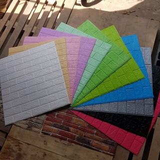 COMBO 50 TẤM XỐP DÁN TƯỜNG GIẢ GẠCH 3D