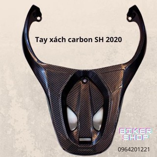 Ốp Cảng Sau Phủ Cacbon - Tay dắt cho xe SH 2020 - Đồ Độ trang trí SH
