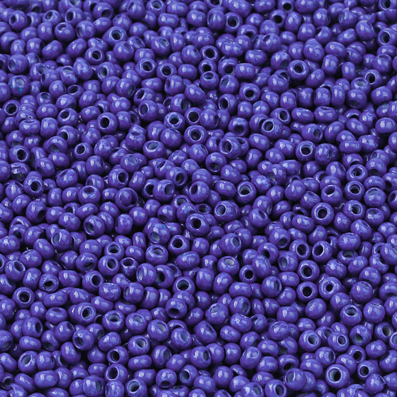 Hộp 1000 hạt xỏ lỗ bằng thủy tinh hình tròn đường kính 2mm dùng làm trang sức