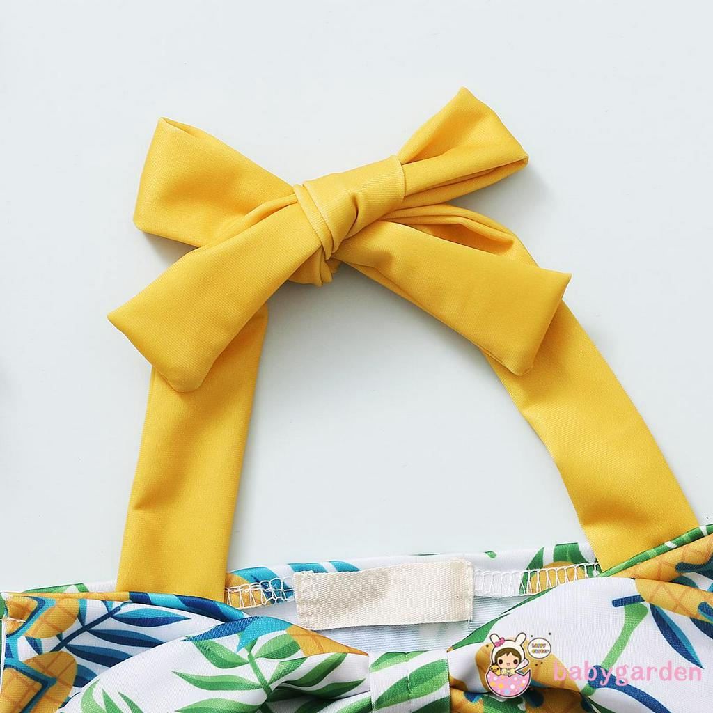 Đồ Bơi 2 Mảnh Họa Tiết Quả Dứa Cho Bé Gái