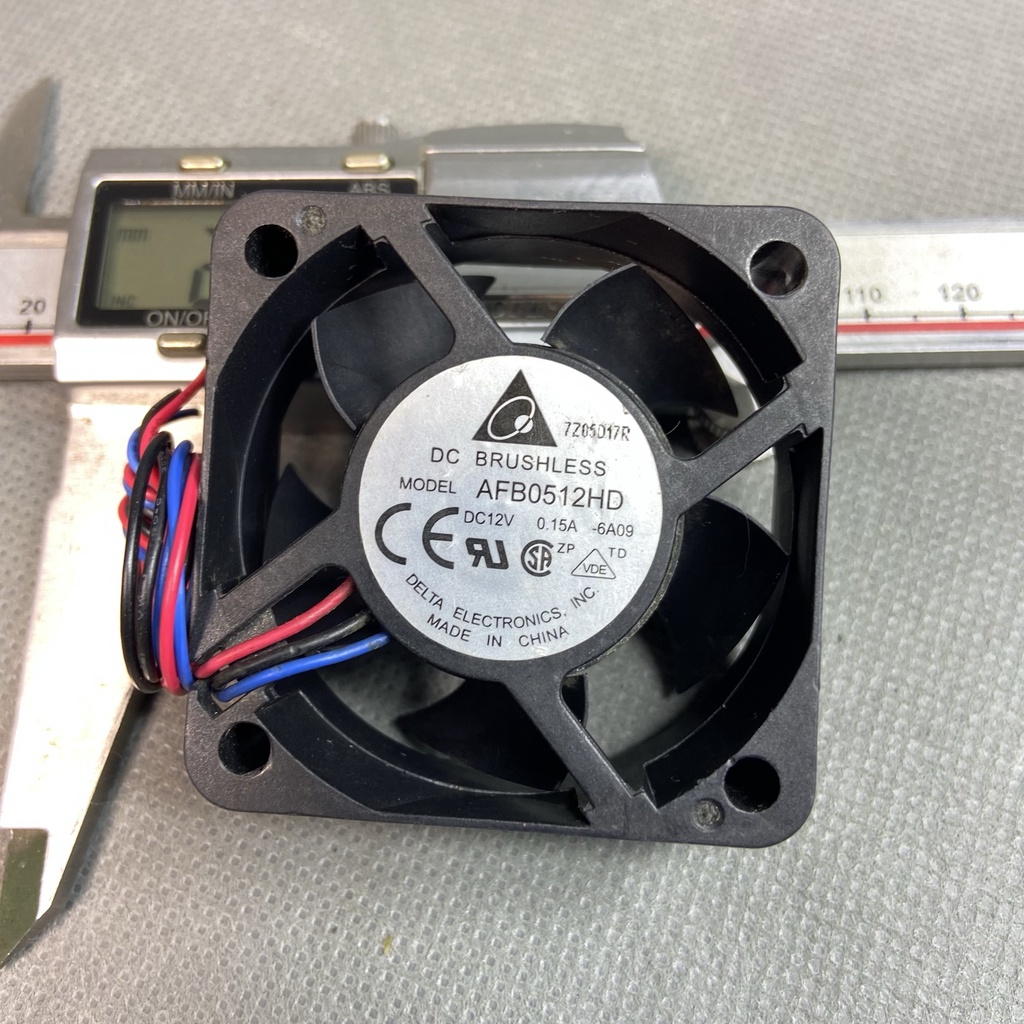 QUẠT 5 cm DELTA, 12V 0.15A. Gió tốt. AFB0512HD