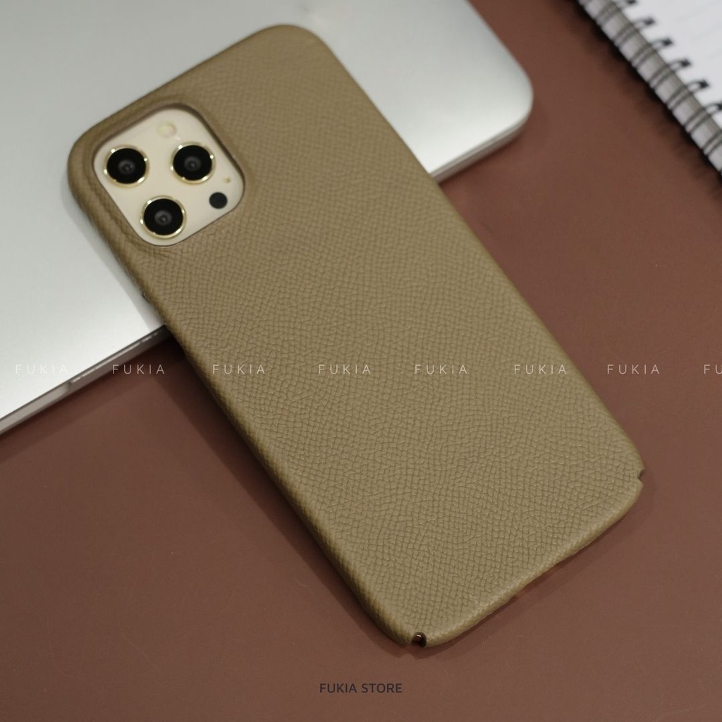Ốp da thủ công Epsom Full viền dành cho IPhone 14/14Plus/14Pro/14Promax/13/13Pro/13Promax/12/12Pro/12Promax ODTC101