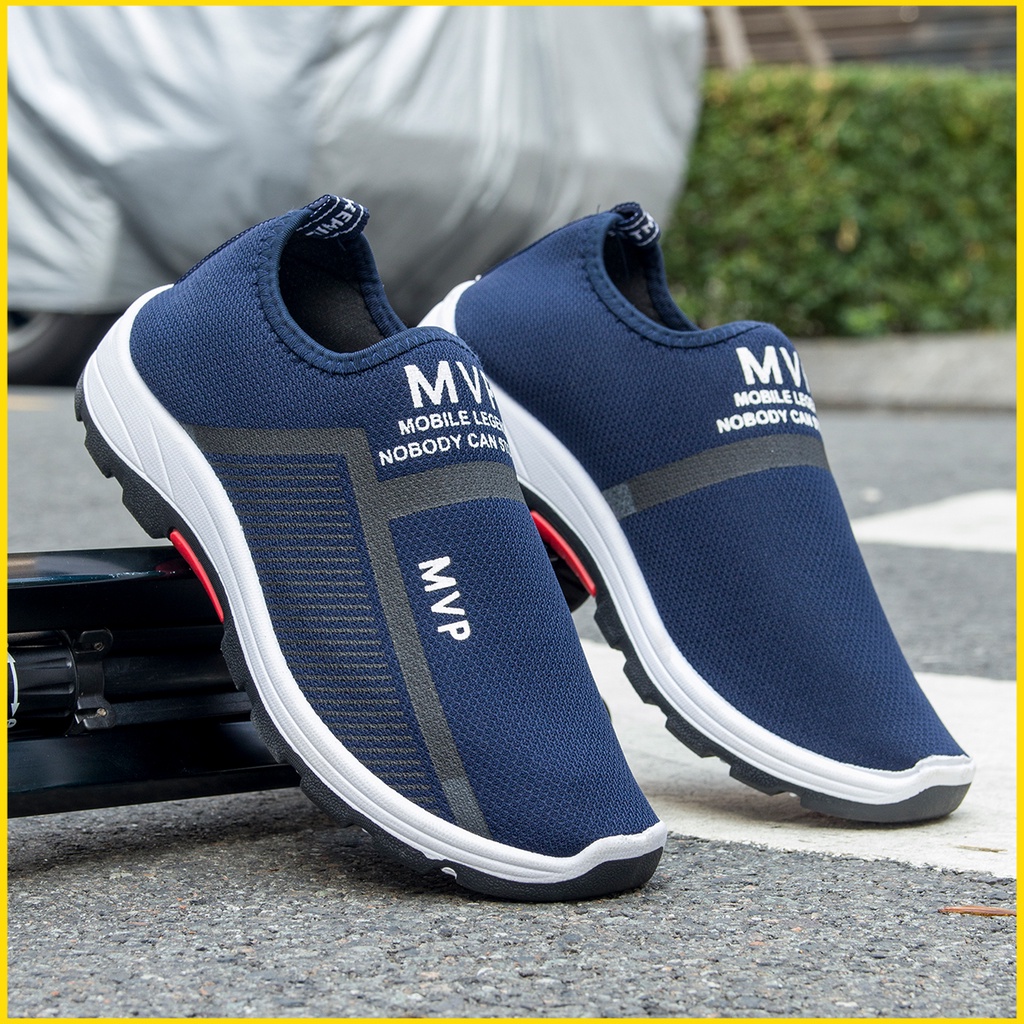 Giày thể thao nam chất liệu vải sneaker cổ cao màu đen đế cao cao cấp độn đế đẹp MH23 TIMAN